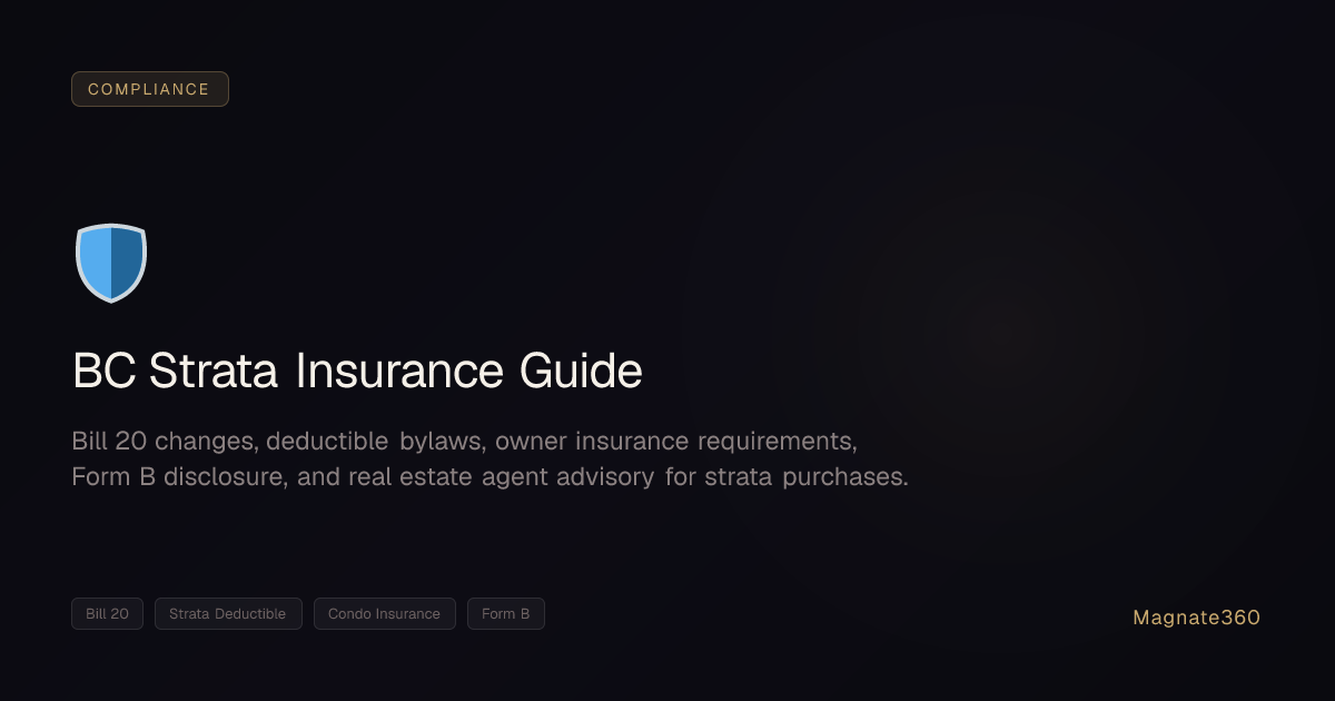 BC Strata Insurance: What Owners and Realtors Need to Know After Bill ...