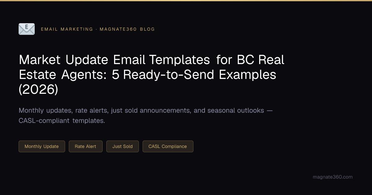 Market Update Email Templates for BC Realtors: 5 Ready-to-Send Examples ...